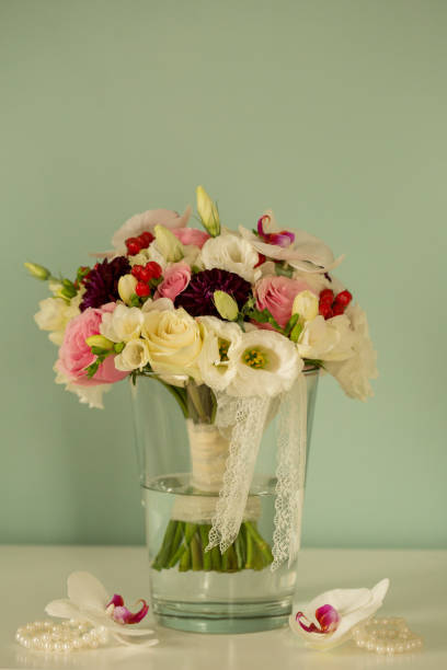 istock bouquet with beautiful colored flowers 1220077117