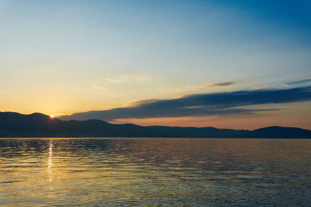 istock Dawn over the mountains and the sea 1220077974