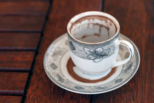 istock finished Cup of Turkish Coffee waiting for fortune telling 1220081567