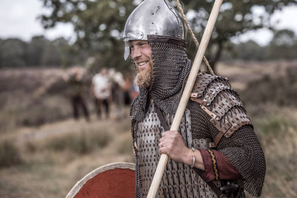 istock An individual viking warrior outdoors 1220083409