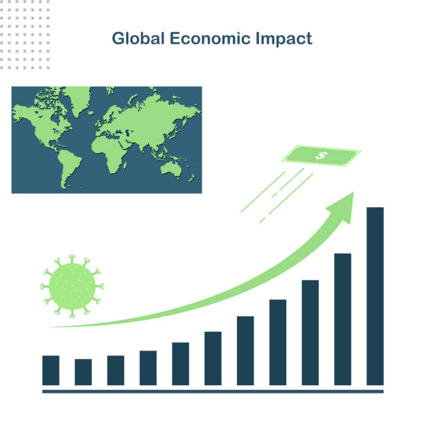 istock abstract background Covid-19 global economic impact. coronavirus has had a significant impact on the global economy 1220085342