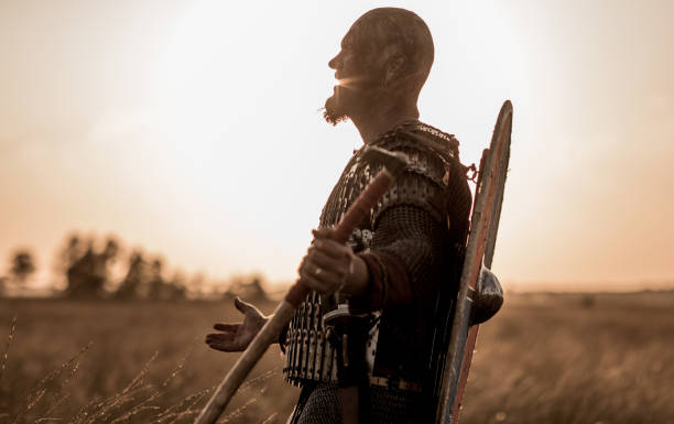 istock An individual viking warrior outdoors 1220086130