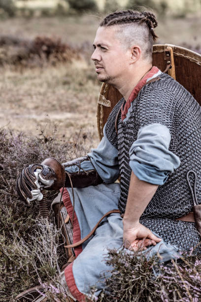 istock An individual viking warrior outdoors 1220087104