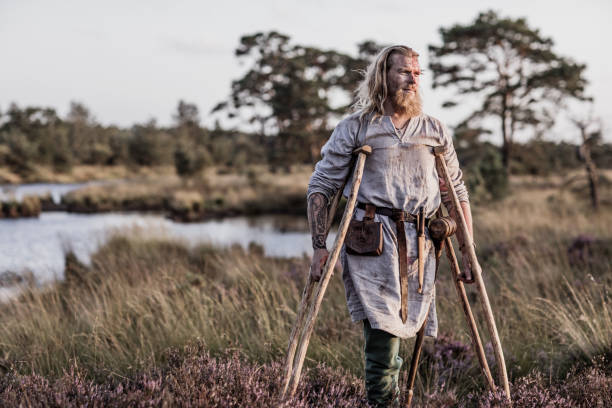 istock An individual viking warrior outdoors 1220087218