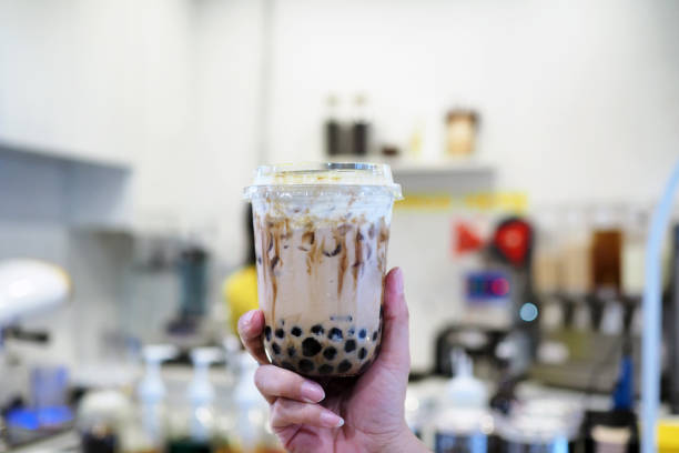 istock A plastic glass of refreshing iced fresh milk tea with bubble (boba) and brown sugar. 1220089821