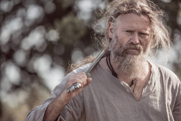 istock An individual viking warrior outdoors 1220090618