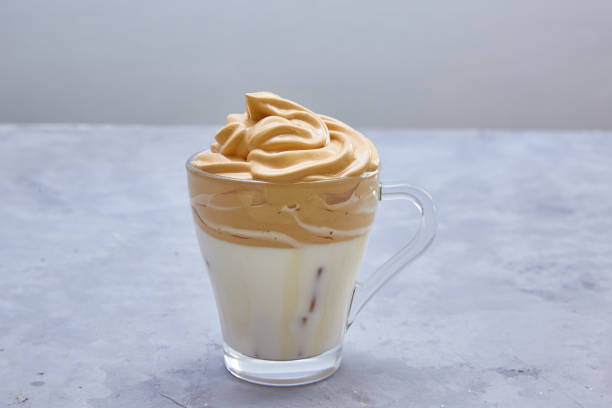 istock Step 8. Step by step cooking. Enjoy the ready-made trendy Korean Dalgona coffee. 1220091578