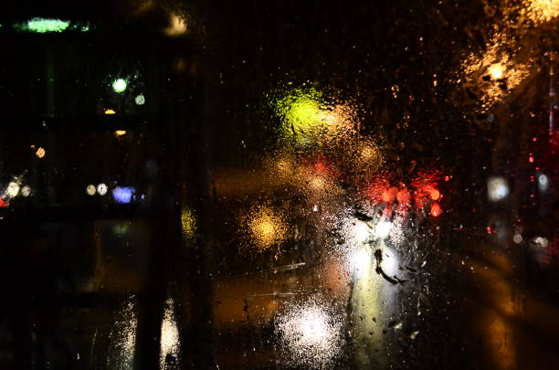 istock Raindrops on the glass.  Focus on the drops. 1220091685