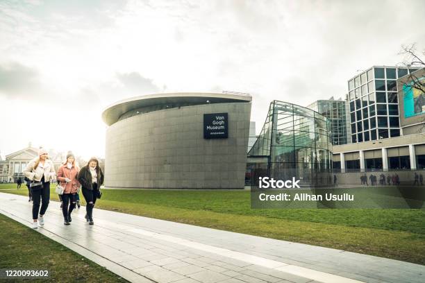Van Gogh Museum Amsterdam Netherlands Stock Photo - Download Image Now - Amsterdam, Architecture, Arranging