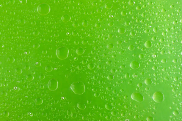 istock background for design of water drop close up on a green surface 1220095763