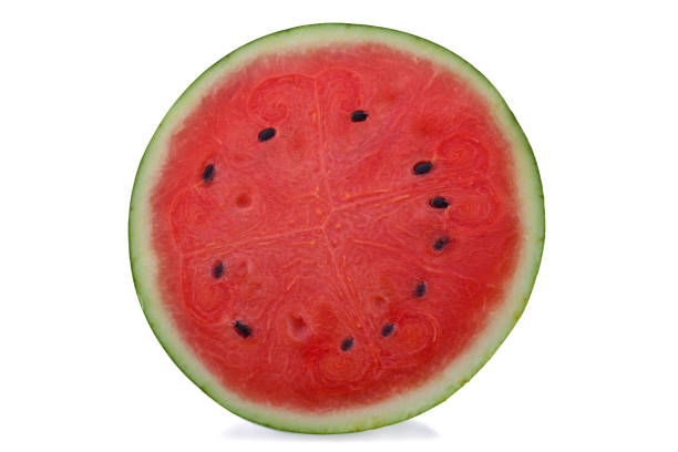 istock A half of fresh watermelon isolated on white background 1220096286