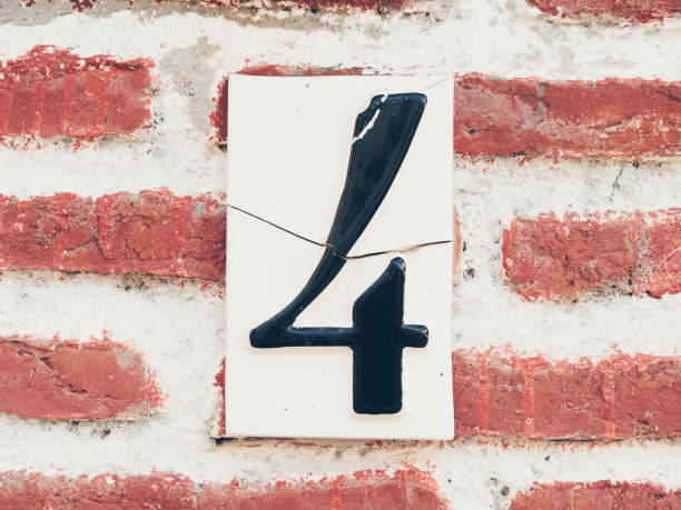 istock The four number on the wall 1220099563