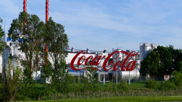Coca Cola bottling company in Hungary stock photo