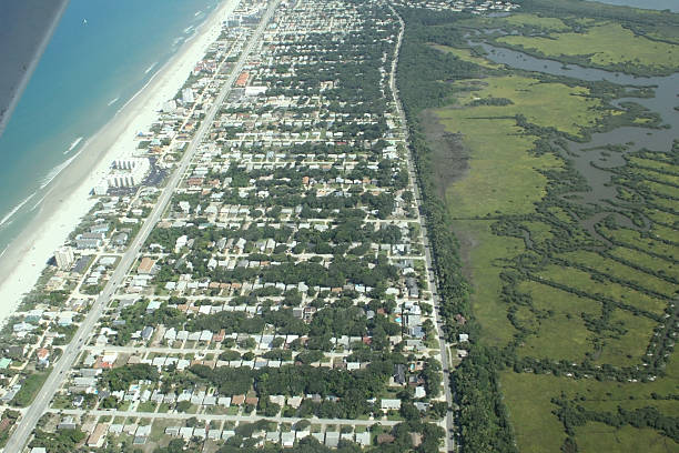 istock Aerial view of the florida coastline 122010346