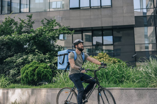 istock Food delivery boy 1220103707
