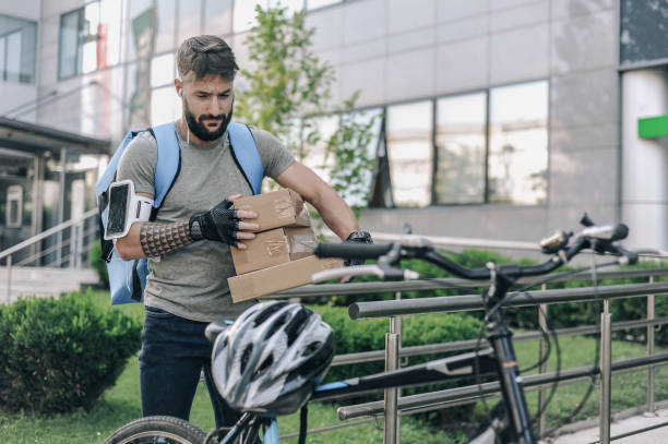 istock Food delivery boy 1220103766