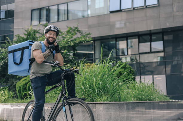 istock Food delivery boy 1220103788