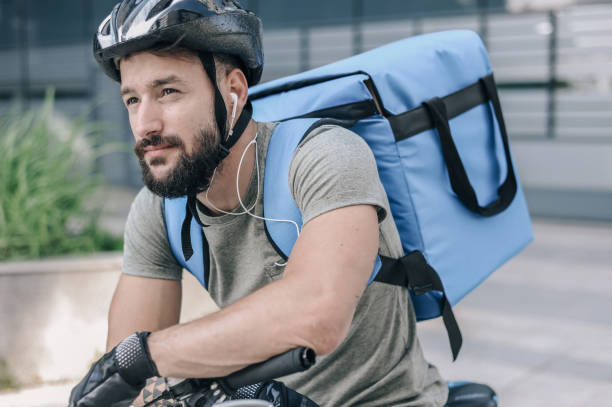 istock Food delivery boy 1220103789