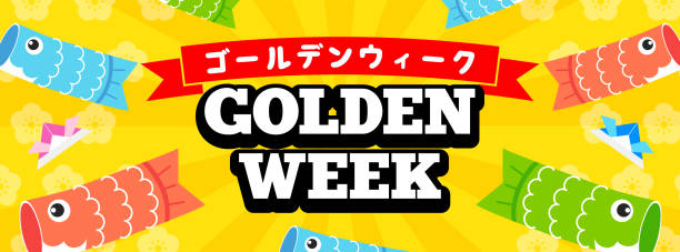 Vetores de Ilustração Vetorial Da Semana Dourada Koinobori No Fundo De  Padrão Amarelo Tradução Japonesa Feriado Da Semana Dourada e mais imagens  de Golden Week - Japão - iStock