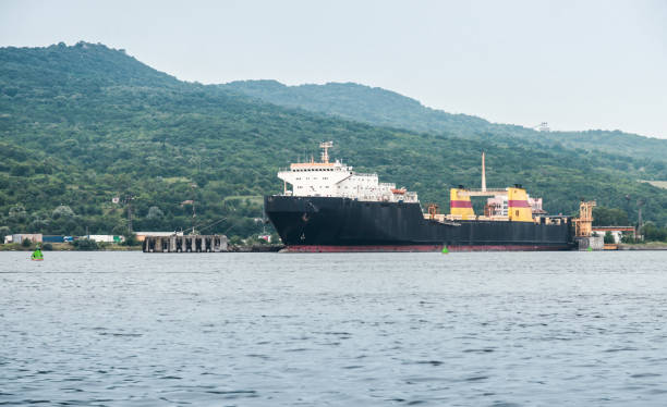 istock Ro-Ro ship is moored in of Varna 1220106702