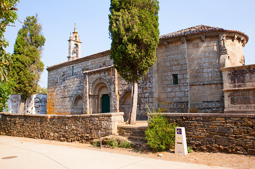 View of the Church of Santa Maria de Melide, Spain