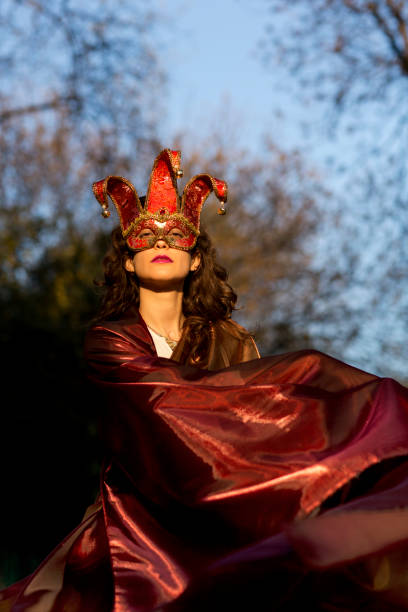 istock Masked Woman in Nature 1220108599