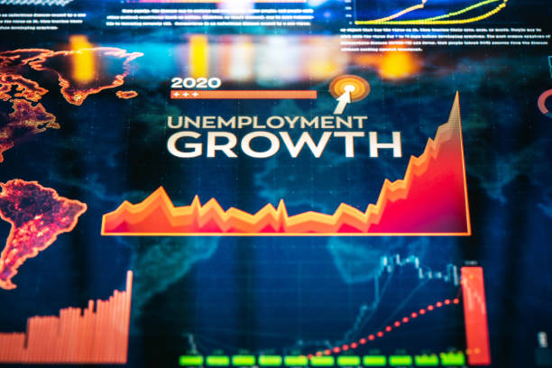 istock Unemployment Growth Statistics with Charts and Diagrams 1220109744