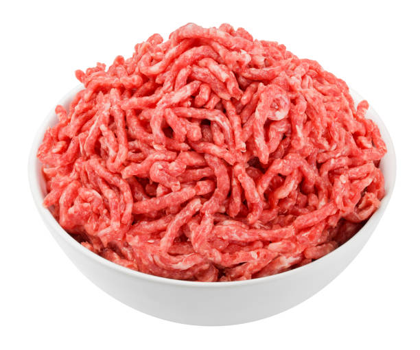 istock minced meat, pork, beef, forcemeat, clipping path, isolated on white background, full depth of field 1220111199