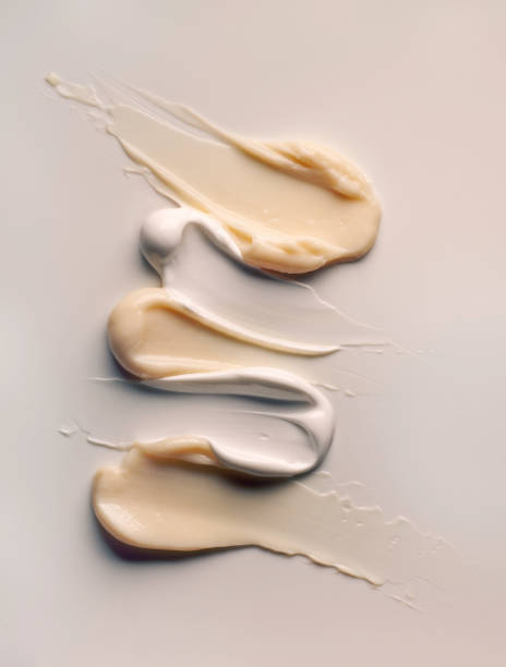istock Cosmetic body or face gel cream mask on texture background 1220113245