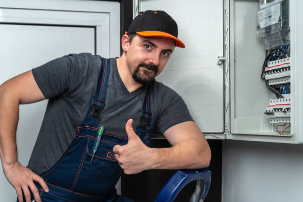 istock Electrician showing thumbs up sign 1220114718