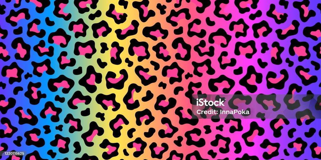 Ilustración de El Leopardo Del Color Del Arco Iris De Neón Imprime El Patrón Sin Costuras Fondo Degradado Fondo De Pantalla Vectorial y más Vectores Libres de Derechos de Arco iris - Ilustración de El Leopardo Del Color Del Arco Iris De Neón Imprime El Patrón Sin Costuras Fondo Degradado Fondo De Pantalla Vectorial y más Vectores Libres de Derechos de Arco iris -