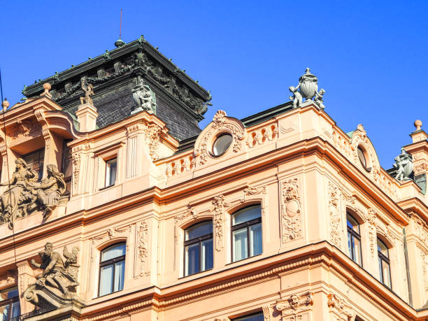 istock Architecture of Venceslas Square in Prague 1220120666
