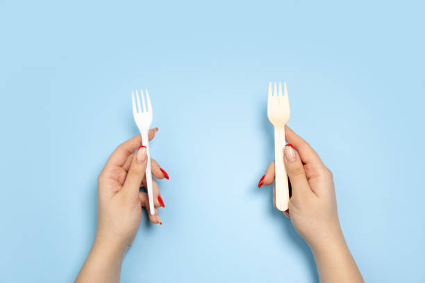 istock Eco-friendly life - organic made kitchenware in compare with polymers, plastics analogues. 1220123550