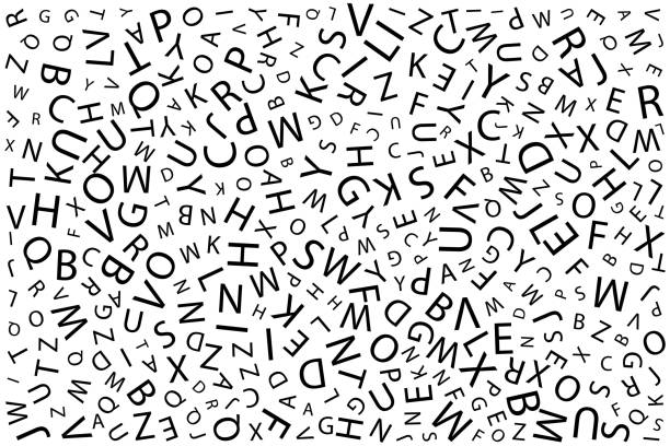 ilustrações de stock, clip art, desenhos animados e ícones de letters. abstract background - paper alphabet script typescript