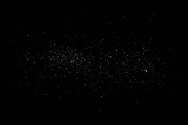 Smooth beautiful sparkling wave of stardust, black and white.