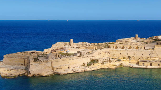 istock Famous Fort Rikasoli in Kalkara Malta from above 1220139609