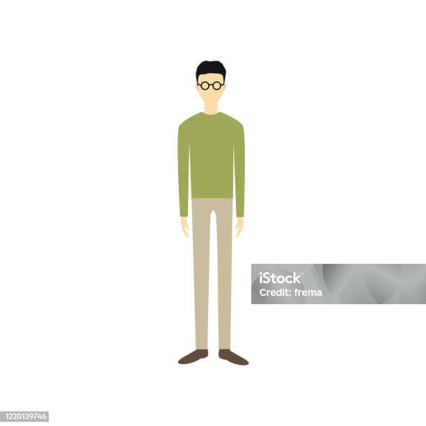 Basic Man Image Illustration Of A Simple Man Stock Illustration - Download Image Now ...