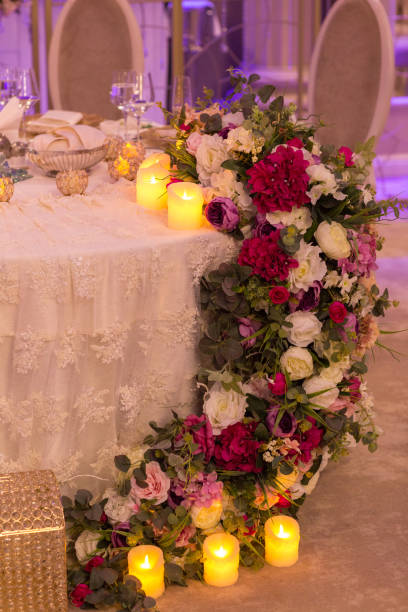 istock Beautiful arrangement for special wedding 1220143599