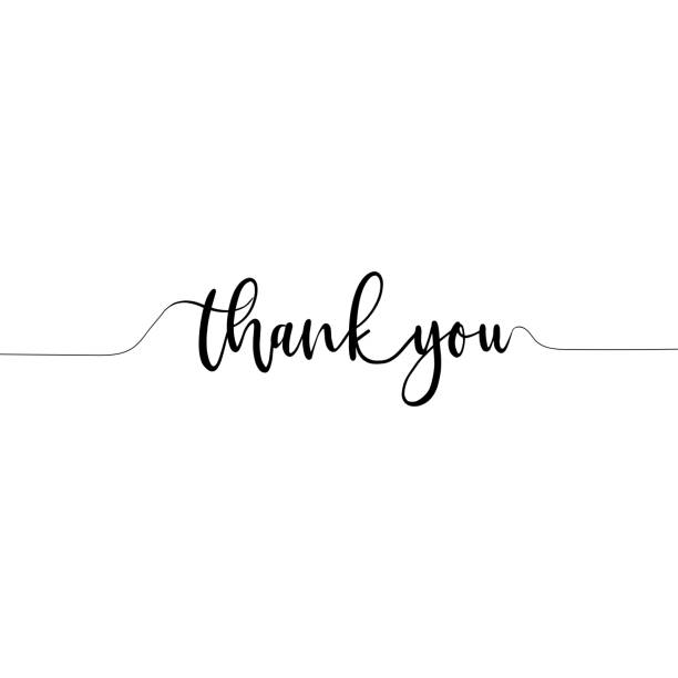 Thank You Hand Writing Vector Art Graphics Freevector Com