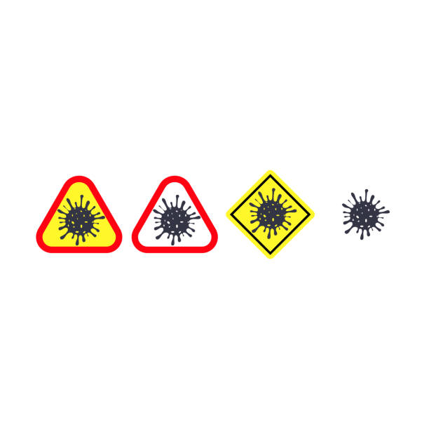 istock Lockdown Pandemic stop Novel Coronavirus outbreak covid-19 symptoms Wuhan China Travel corona Europe warning and quarantine with mouth cap mask Vector mouthcap protect icon Lock down sign Stay at home 1220145751