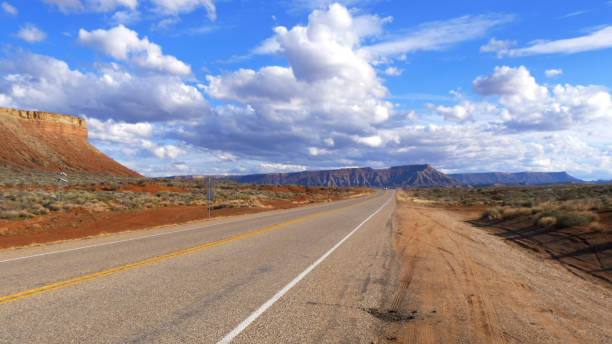 istock Scenic route through Snow Canyon in Utah 1220145930