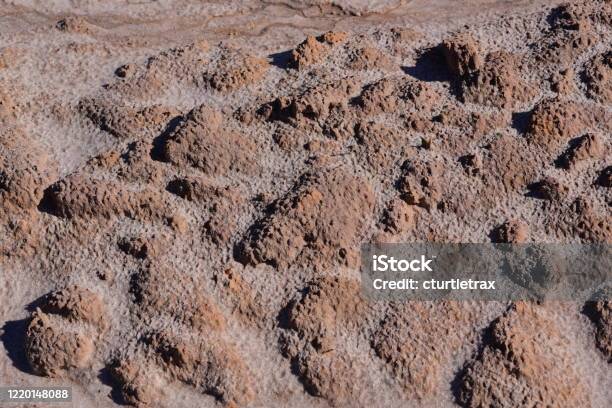 Eroded Sand Exposes Harder Soil Clumps Stock Photo - Download Image Now - Above, Abstract, Accidents and Disasters