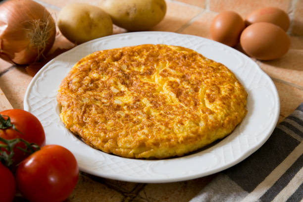 istock Traditional Spanish tortilla omelet with potatoes 1220149211