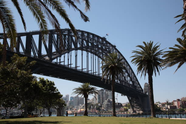 istock Sydney Cityscape and Harbour Bridge Australia 1220149290