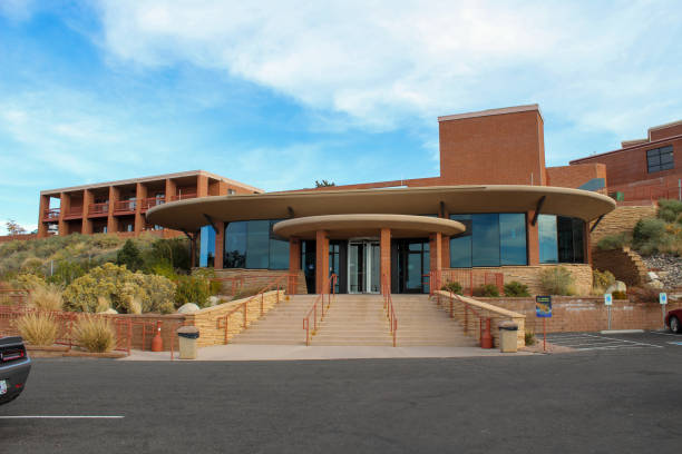 Visitor Center Meteor Crater stock photo
