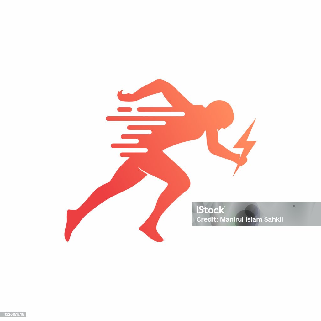 Hình Ảnh Thiết Kế Logo Run Sprint Running Man Hình minh họa Sẵn có ...