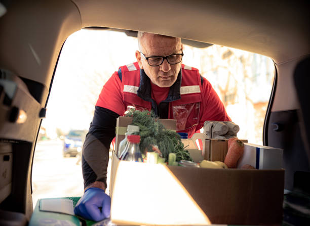 COVID-19, Donation Home food delivery during lockdown