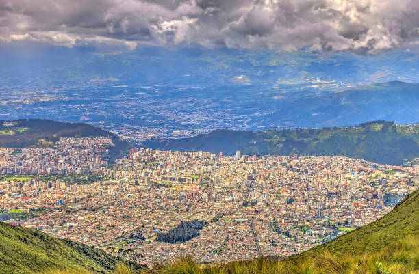 istock Quito cityscape from the Pichincha Volcano 1220152890