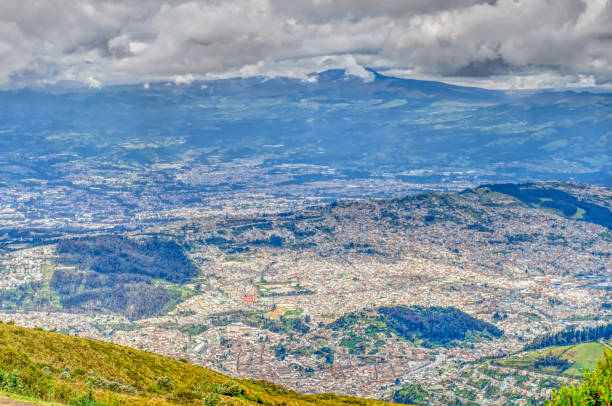 istock Quito cityscape from the Pichincha Volcano 1220153067