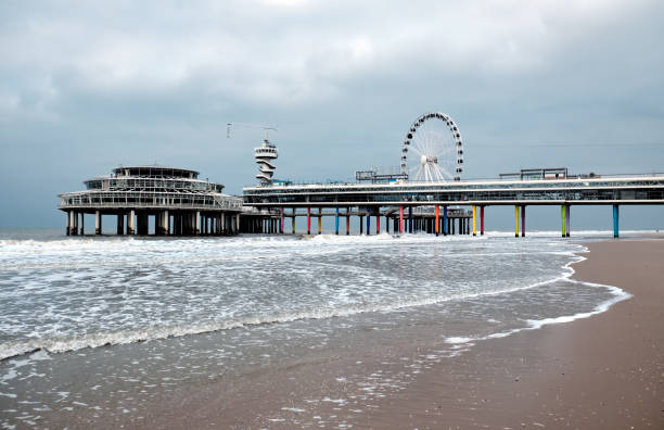 istock Pier and Ferris Wheel in The Hague, Netherlands. 1220156041